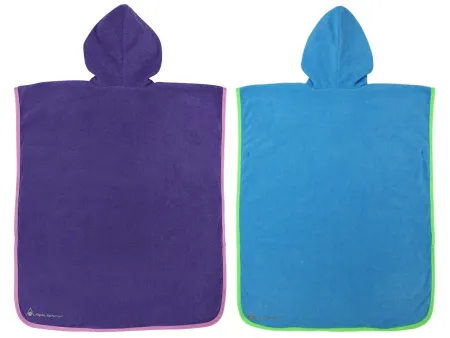 Детская накидка полотенце Aqua Sphere MP синяя с лаймом