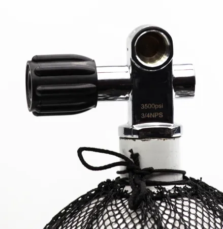 Баллон ALsafe в сборе стальной 12 литров 220 Bar с сеткой, вентилем и башмаком