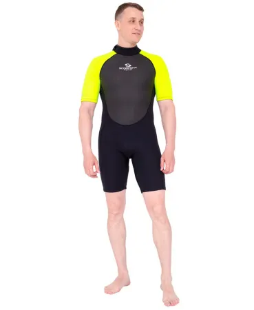 Гидрокостюм мужской Scorpena Hawaii Shorty 3 мм желтый