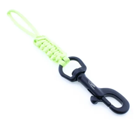 Односторонний карабин с покрытием и петлей Keep Diving 90 мм