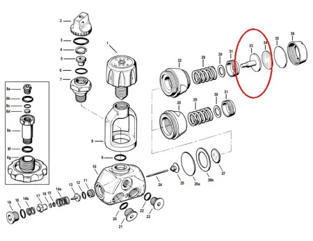 Толкатель сухой камеры 1 ступени Cousteau, Titan