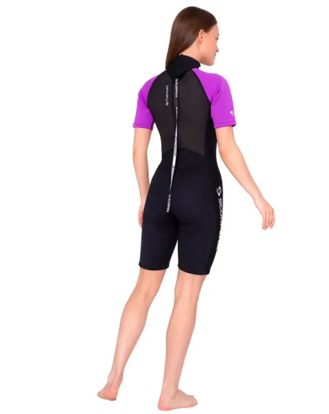 Гидрокостюм женский Scorpena Hawaii Shorty 3 мм пурпурный