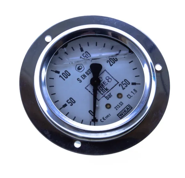 Манометр компрессорный 0-250 bar с фланцем