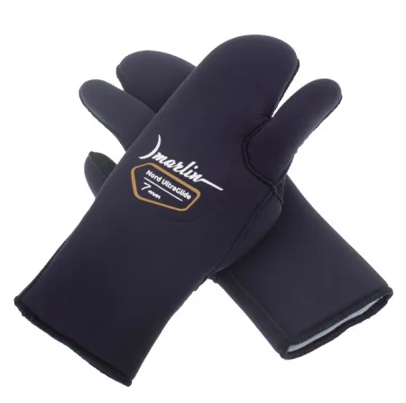 Рукавицы трехпалые Marlin Nord Ultraglide Black 7 мм