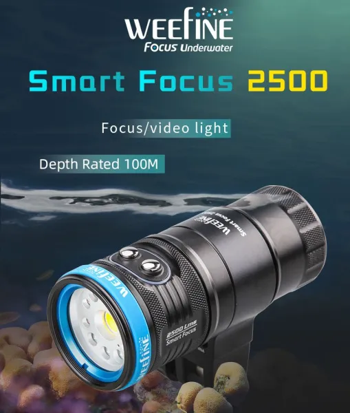 Подводный осветитель Weefine Smart Focus 2500 люмен 