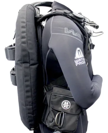 Компенсатор OMS Comfort Harness III Black с алюминиевой спинкой и крылом 32 Lb