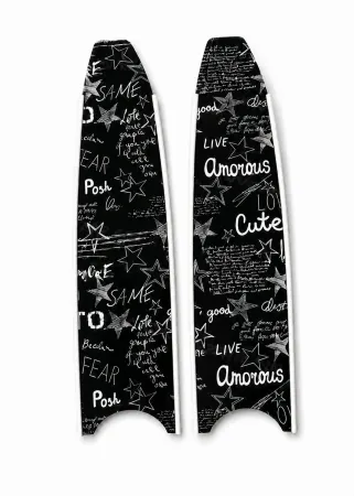 Лопасти из стеклотекстолита Leaderfins LE Urban Script белая отбортовка