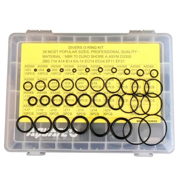 Набор о-рингов в боксе 38 типоразмеров 200 колец