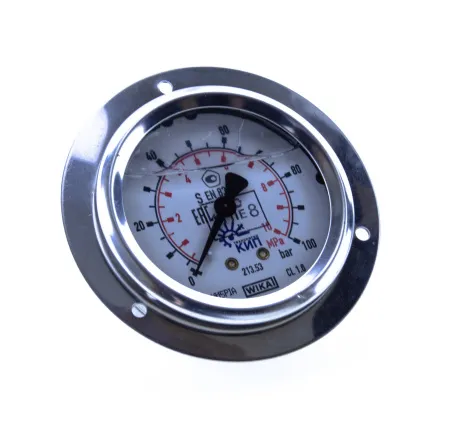Манометр компрессорный 0-100 bar с фланцем