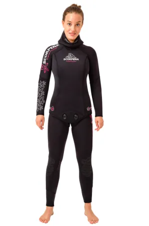 Гидрокостюм женский для фридайвинга Scorpena Water Flower-3 5 мм