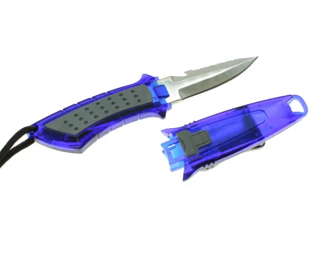 Нож Aropec KF-966 с креплением на стропу или шланг острый кончик