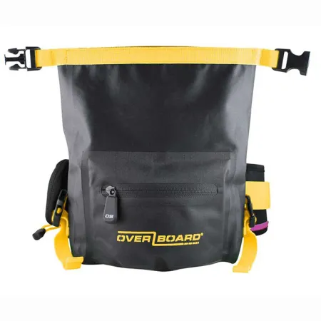 Герметичная поясная сумка Overboard Black Yellow 2 литра