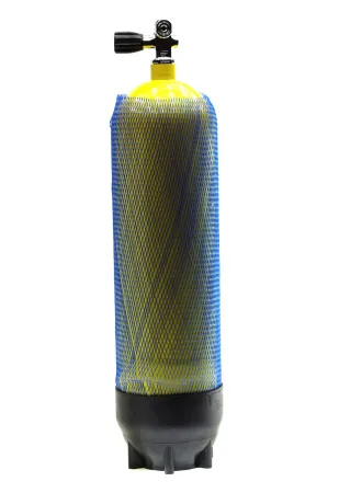 Баллон ALsafe в сборе стальной желтый 12 литров 220 Bar с вентилем и башмаком