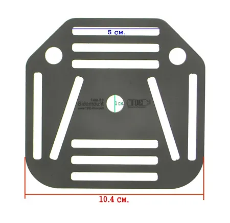 Пластина средняя TDE из титана толщиной 3 мм SDM 2.53 Пластина средняя TDE из титана толщиной 3 мм SDM 2.53