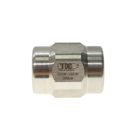 Штуцер TDE HP соединитель DIN G5/8f - G5/8f 200 bar Штуцер TDE HP соединитель DIN G5/8f - G5/8f 200 bar