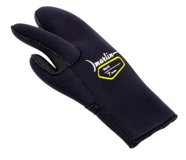 Рукавицы трехпалые Marlin Nord Black 7 мм