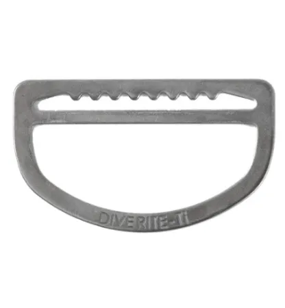 D-кольцо титановое со стопором зубчатым Dive Rite 2″ (50 мм)