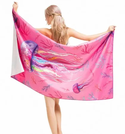 Полотенце из микрофибры HiTurbo Jellyfish 170x90 см