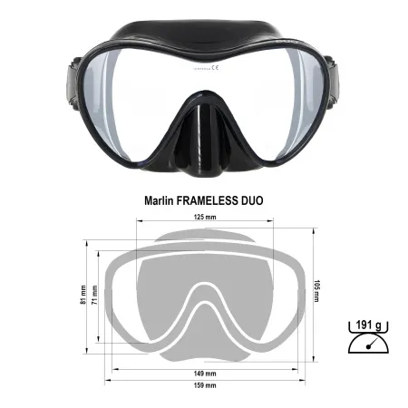 Маска Marlin Frameless Duo Маска Marlin Frameless Duo