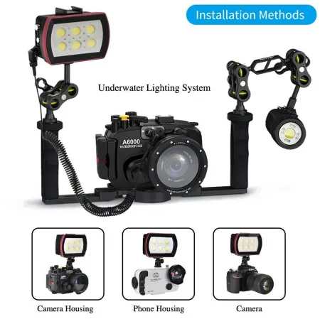 Подводный осветитель/вспышка Sea Frogs SL-22 LED 6000 люмен до 40 метров