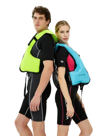 Жилет для сноркелинга взрослый оранжевый