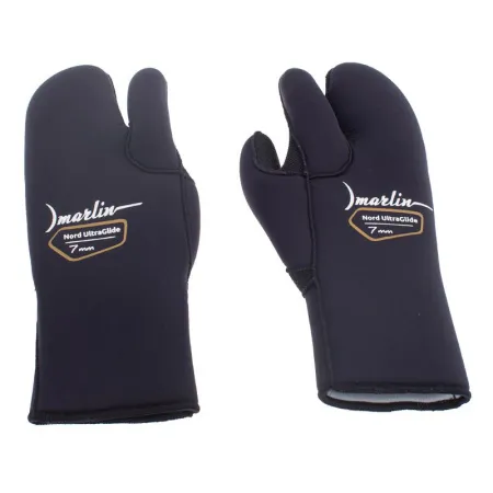 Рукавицы трехпалые Marlin Nord Ultraglide Black 7 мм