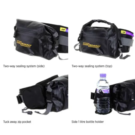 Герметичная поясная сумка Overboard Yellow 4 литра