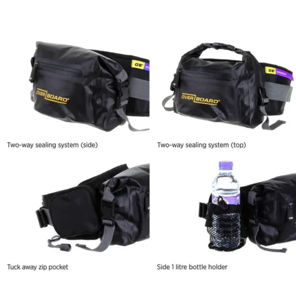 Герметичная поясная сумка Overboard Yellow 4 литра