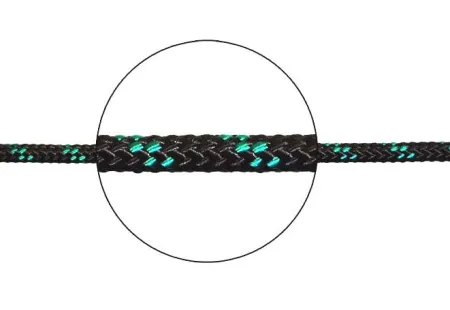 Буйреп плавающий высокопрочный 5 мм чёрно-зелёный 30 метров