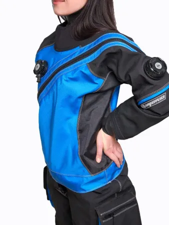 Сухой гидрокостюм женский FrogLady Hybrid черный, размер S, боты 37-38