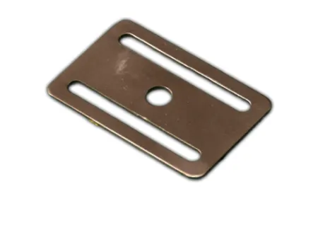 Пластина TDE двухщелевая титановая 2 мм с отверстием Пластина TDE двухщелевая титановая 2 мм с отверстием