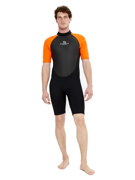 Гидрокостюм мужской Scorpena Hawaii Shorty 3 мм оранжевый