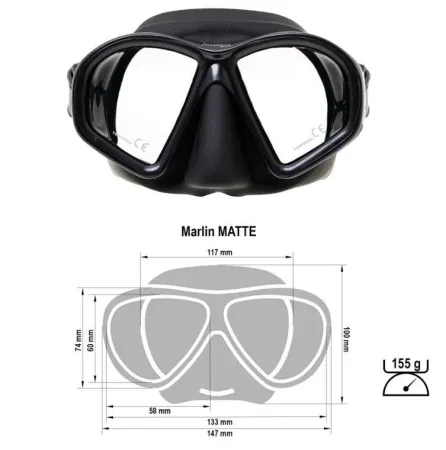 Маска Marlin Matte Black