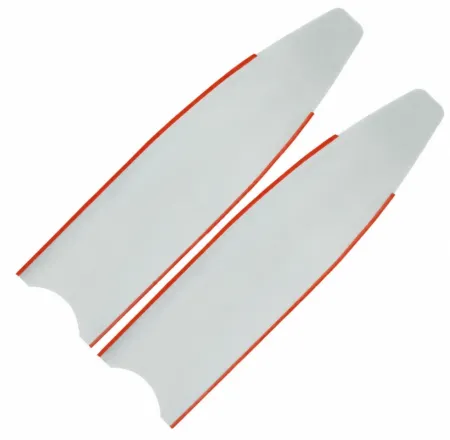 Лопасти из стеклотекстолита Leaderfins Ice White с красными отбортовками