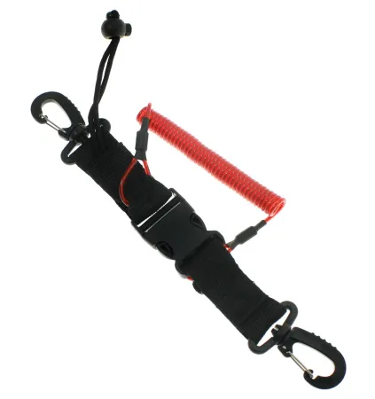 Пружинная спираль с двумя карабинами и фастексом Пружинная спираль с двумя карабинами и фастексом