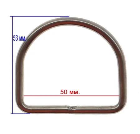 D-кольцо из гладкого титана Helium 2″ (50 мм)