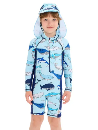 Детский гидрокостюм из лайкры Blue Whale