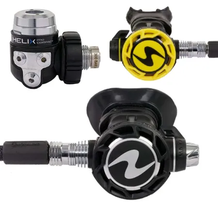 Регулятор Aqualung Helix Compact Pro Din 300 bar+октопус Helix Compact