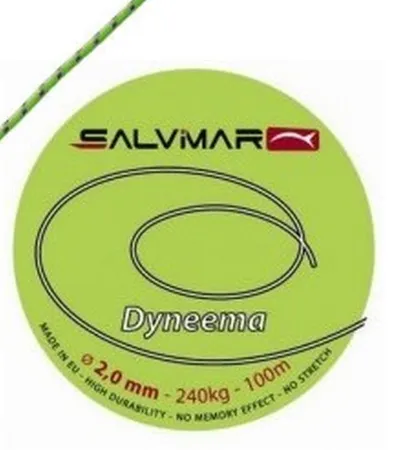 Линь Salvimar Dyneema, 2.0 мм нагрузка до 240 кг (цена за 1 метр)