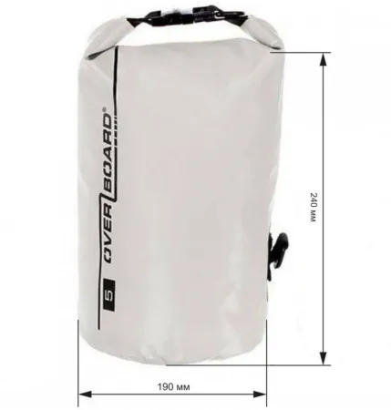 Гермомешок Overboard Dry Tube Bag White 5 литров