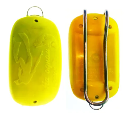 Груз довесок "Мышь" в пластиковой оболочке 1 кг быстросъемный желтый