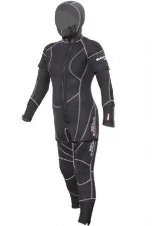  Гидрокостюм женский Soprassub Freddo Lady 5 мм моно+куртка со шлемом 