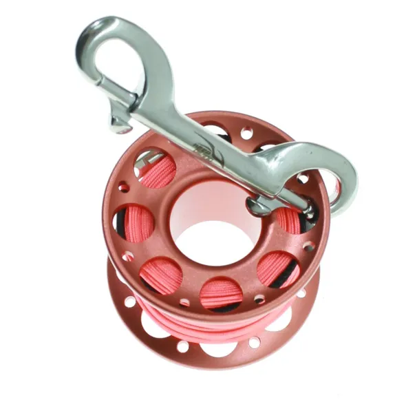 Шпуля 15 метров анодированный алюминий Orange