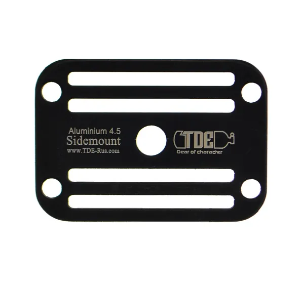 Пластина четырехщелевая из анодированного алюминия 3 мм TDE Пластина четырехщелевая из анодированного алюминия 3 мм TDE