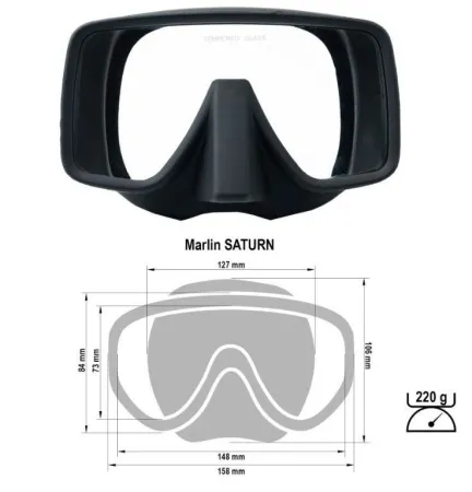 Маска Marlin Saturn Black Matte