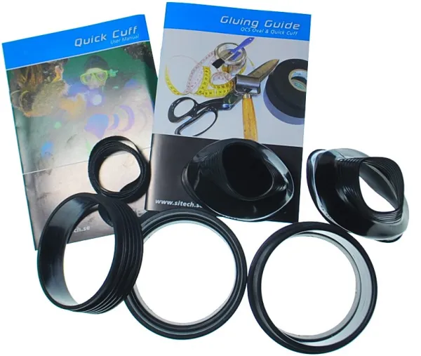 Комплект колец под манжеты для вклейки Si-Tech Quick Cuff латекс