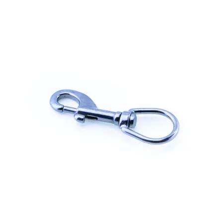 Карабин 100 мм с кольцом 30 мм нержавеющая сталь