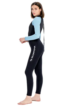 Гидрокостюм женский Scorpena Hawaii 3 мм голубой