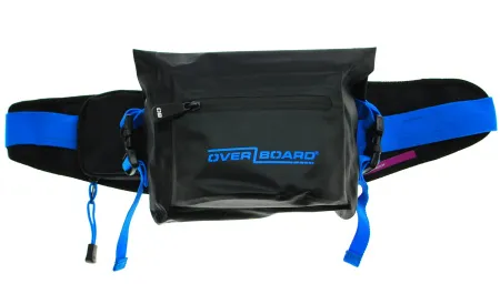 Герметичная поясная сумка Overboard Black Blue 2 литра