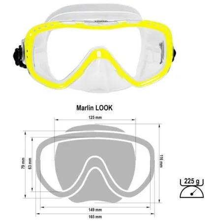 Маска Marlin Look Yellow